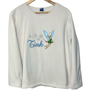 Vintage Y2K Disney Tinker Bell Women’s Fleece Long Sleeve Sweater